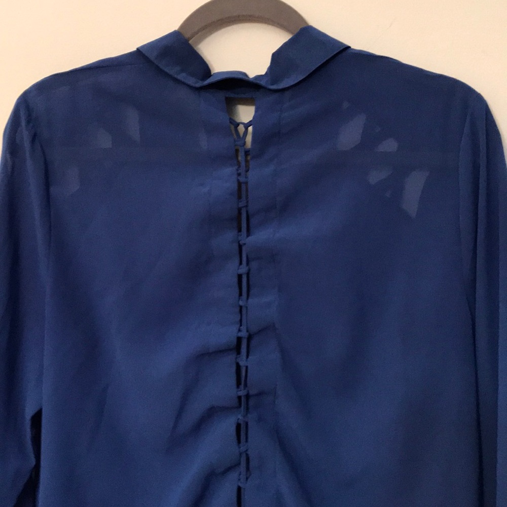 Lace Up Blouse